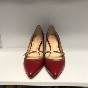 Cole Haan Red baby doll pumps, size 9.5